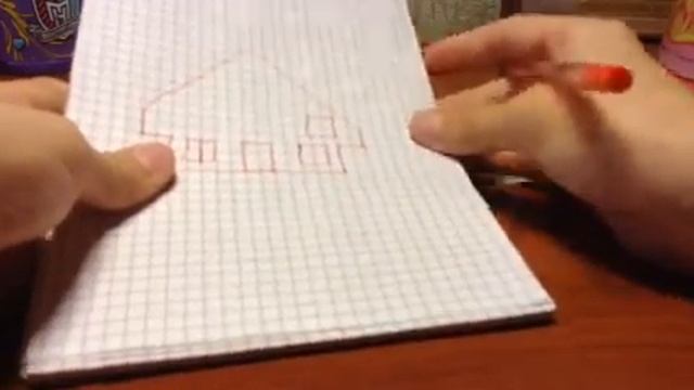 Как нарисовать домик по клеточкам смотреть онлайн