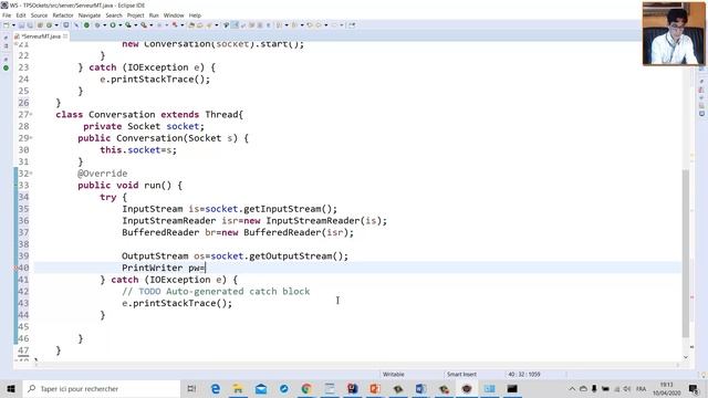 Part 4 - Programmation Réseaux - Comment développer un Serveur Multi-Threads avec IO Bloquantes смотреть онлайн