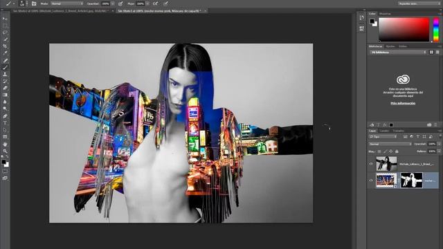 Efectos de fusión - Aclarar con Photoshop CC 2014 смотреть онлайн