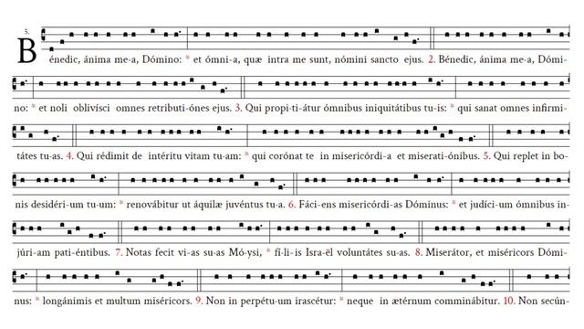 Psalm 102 (1-12) - tone 5 - Latin Gregorian Chant смотреть онлайн