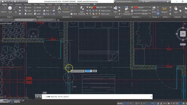 AutoCAD in Architecture _ Part 14 : Section Creating Wall and Inserting Door смотреть онлайн