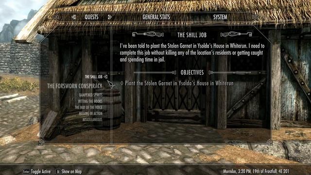 Shill Job - Thieves Guild Side Job Quest - Elder Scrolls 5 Skyrim