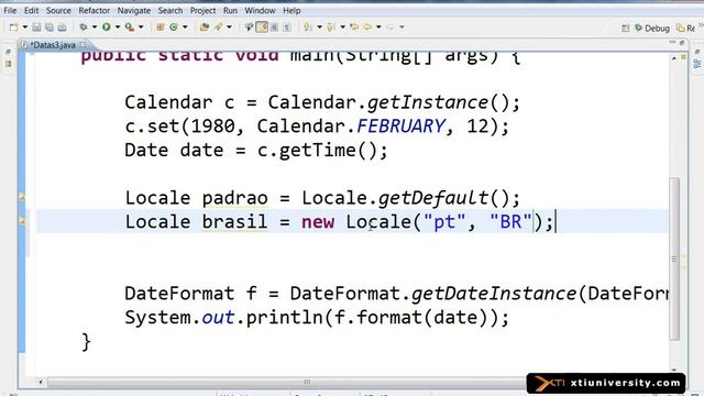 Universidade XTI JAVA 071 Date, Internacionalização, Locale смотреть онлайн
