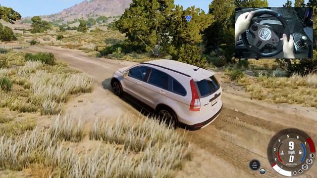BeamNG Drive I HONDA CRV - Cross the mountain road смотреть онлайн