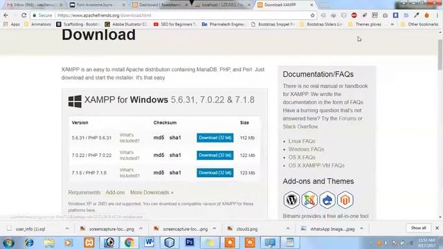 Professional Landing Page Using Bootstrap 4.0 - Basic Installation of Xampp смотреть онлайн