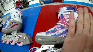 Роликовые коньки детские раздвижные REACTION Rainbow