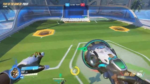 Lucioball Wallride Aerial Goal - Overwatch смотреть онлайн