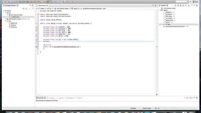 [Java] Create a Snake with Swing and Java 2D - Part 1 смотреть онлайн