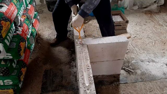 Перегородки. Перегородки из газобетона. Строим дом. Дом мечты. Дом своими руками. Дешевый дом. смотреть онлайн