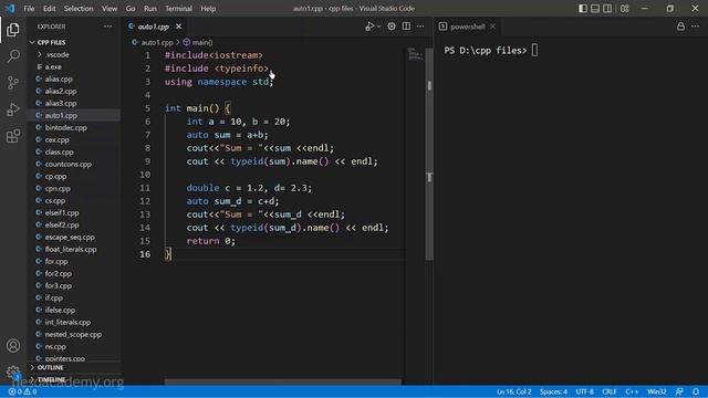 The auto Type Specifier in C++ смотреть онлайн