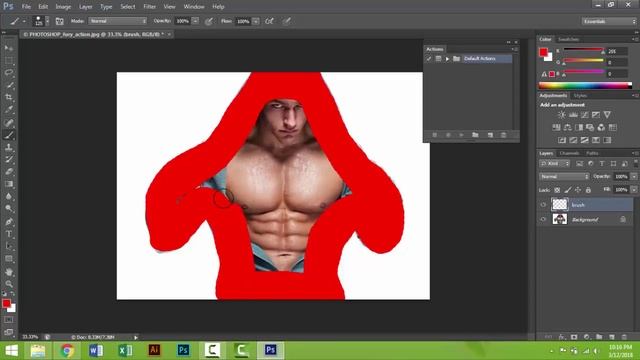 Fury Photoshop Action Tutorial | Photoshop CS6 смотреть онлайн