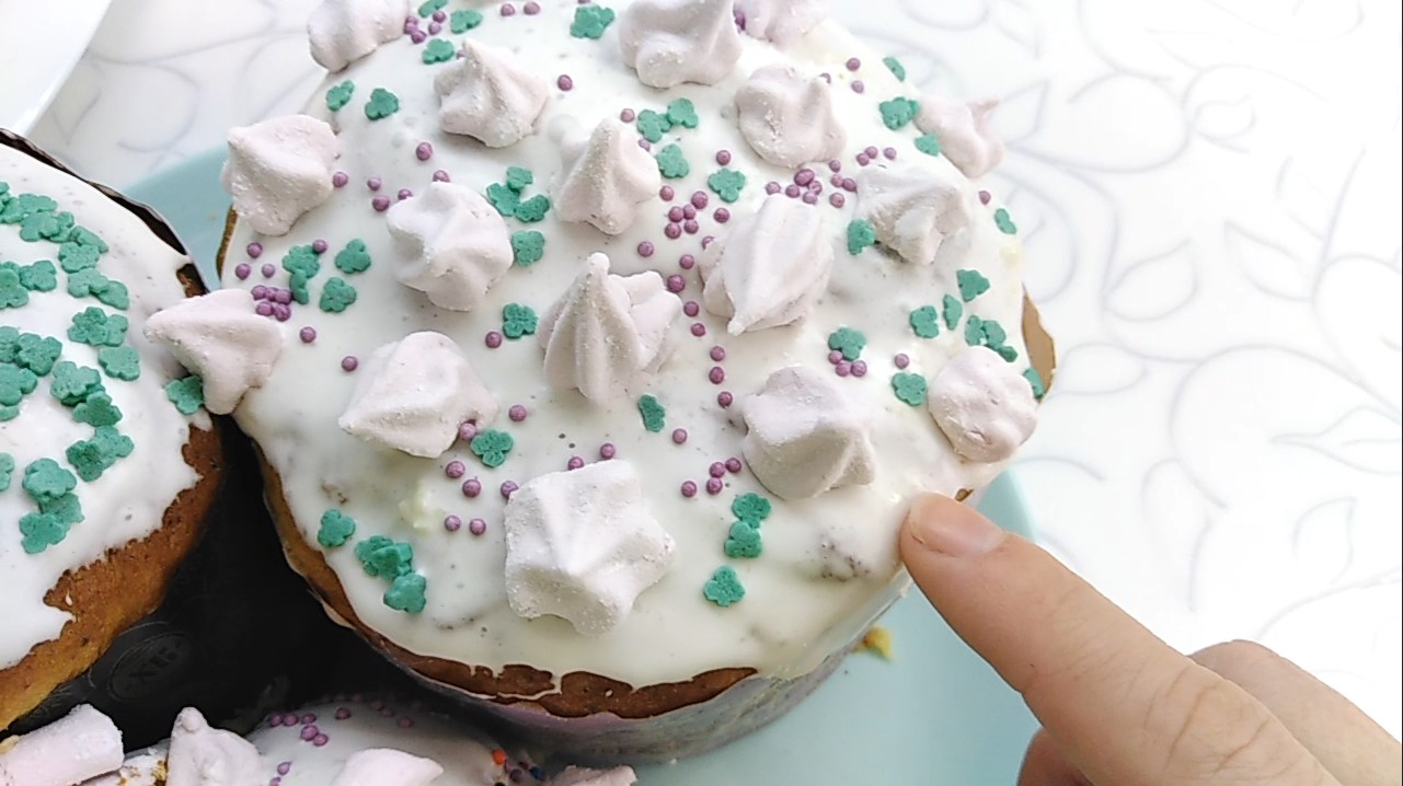 Сахарная ГЛАЗУРЬ НА ЖЕЛАТИНЕ без яиц для пасхальных куличей. Не крошится и не липнет!