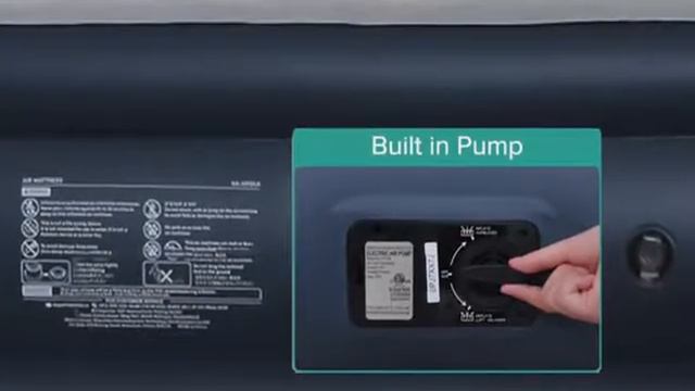 Inflatable Air Bed Sable Double Size Airbed, Air Mattress Upgraded Blow up Bed with Built in Electr смотреть онлайн