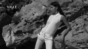 Адриана Лима на съёмках фотосессии для журнала «Vogue»