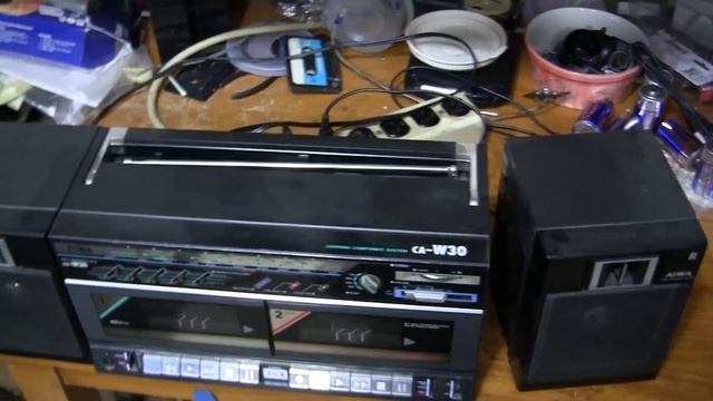 Aiwa Cassette radio 3-piece Boombox Handle Loudspeaker connections without wires explain Wireless смотреть онлайн