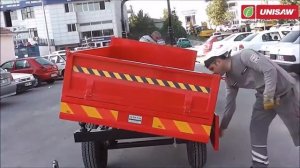 Трактор Shibaura ST333HST и гидравлический прицеп