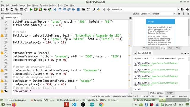 Interfaz de usuario con Python y Arduino desde cero | Encender LED | Tkinter смотреть онлайн