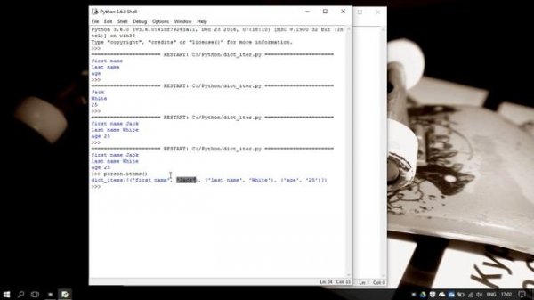 38. Перебор словарей в Python 3 - dict iteration (Уроки Python) RU