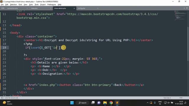 How to Encrypt/Decrypt id for URL in PHP | Hide URL query parameter value using PHP with source cod смотреть онлайн