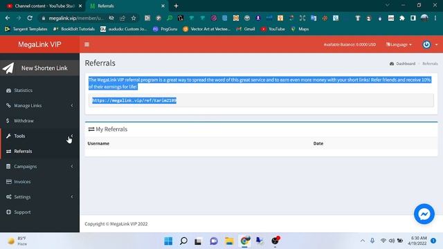 Url shortener megalink.vip website dashboard information for new user in 2022 | City Technical смотреть онлайн