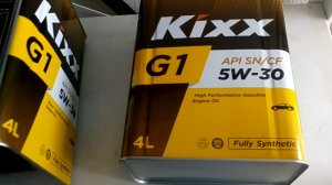 Масло моторное KIXX G1 5w30 Vs KIXX G1 5w30 Dexos 1
