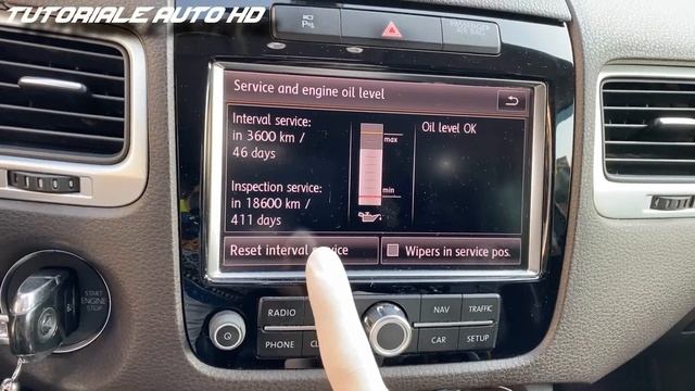 VW Touareg 2 7P Resetare Interval Service Ulei RNS 850
