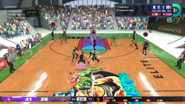 MY FIRST GAME ON A POINT GUARD BUILD IN NBA 2K24 PRO AM.. смотреть онлайн