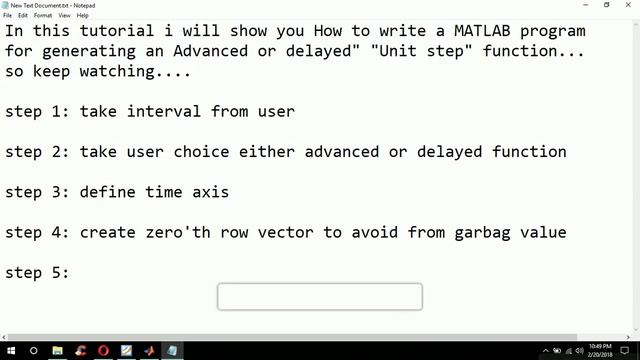 How to Generate Unit step function in MATLAB смотреть онлайн