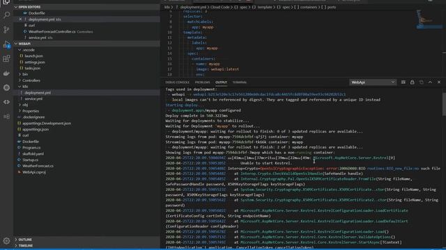 FR ASP NET Core 3.1 WebAPI HTTPS Visual Code Docker Kubernetes Skaffold Part 4 смотреть онлайн