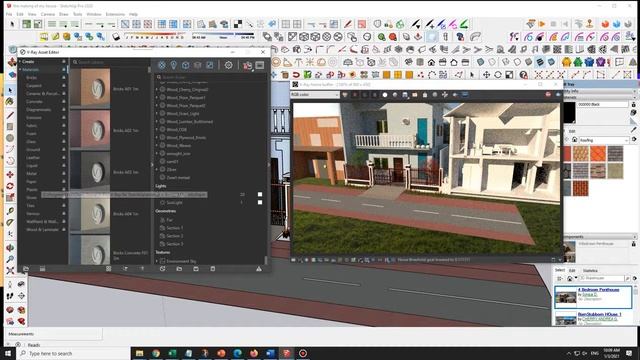 Sketch-Up 3D house- Part-2 (Vray- rendering) смотреть онлайн