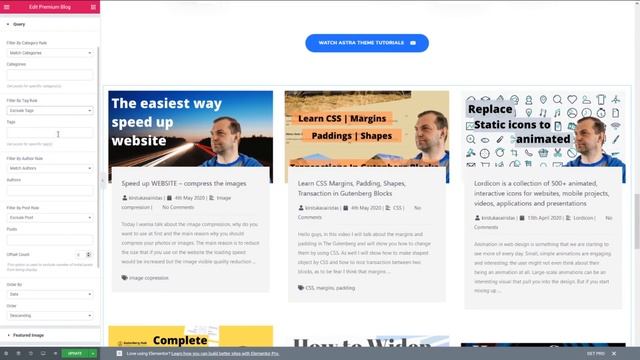 How To Create A Blog Page With Elementor