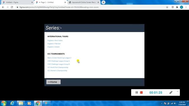 Cricket Website On Figma Oose Project(Fa18 bse 049). смотреть онлайн