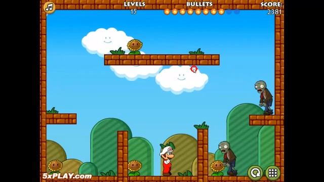 MARIO SHOOT ZOMBIES GAME WALKTHROUGH | KIDS GAMES