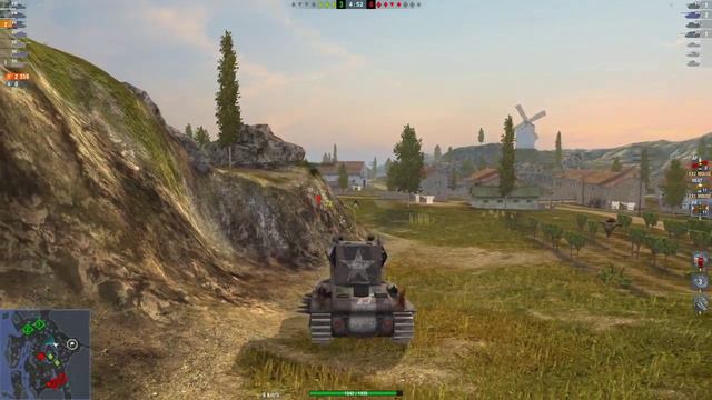 WOT Blitz 1v2 / Smasher / 6 frags / 5.4k dmg смотреть онлайн