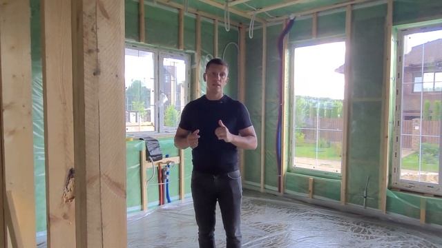 Скрытые коммуникации в каркасном доме | Отопление и электрика смотреть онлайн