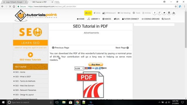 How To Download PDF Tutorials For Free From tutorialspoint.com смотреть онлайн