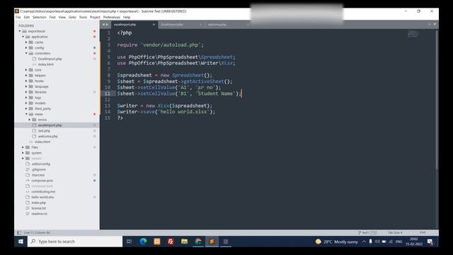 Export MySQL Data To Excel in CodeIgniter | Export PHP To Excel смотреть онлайн