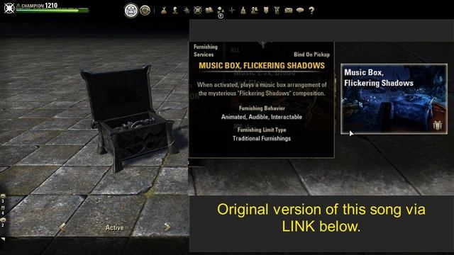 ESO MUSIC BOX! - Flickering Shadows (Coldharbour) Elder Scrolls Online Soundtrack смотреть онлайн