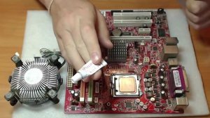 Замена термопасты на материнской плате INTEL Socket 775