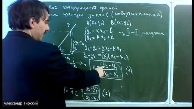 Угловой коэффициент прямой. Теория. смотреть онлайн