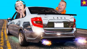 МАШИНЫ Таксуем на ЛАДА ПРИОРА !!! Игорь и папа ПРОКАЧАЛИ Тачку