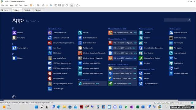 How to Install MS SQL Server 2016 on Vmware Workstation Virtual Machines смотреть онлайн
