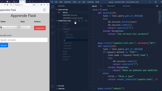 FORMATION PYTHON FLASK, MODIFIER UNE TACHE смотреть онлайн