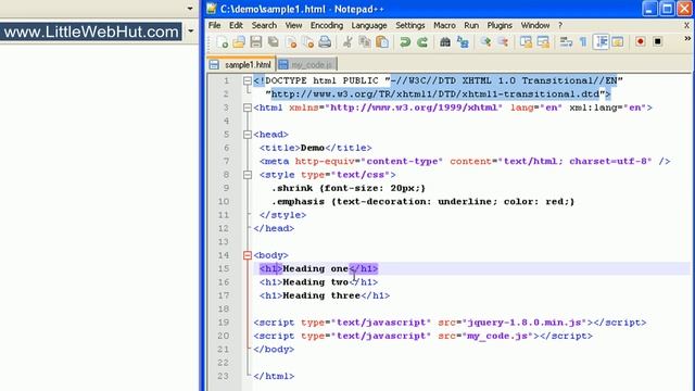 JavaScript & jQuery Tutorial for Beginners - 6 of 9 - jQuery CSS Manipulation смотреть онлайн