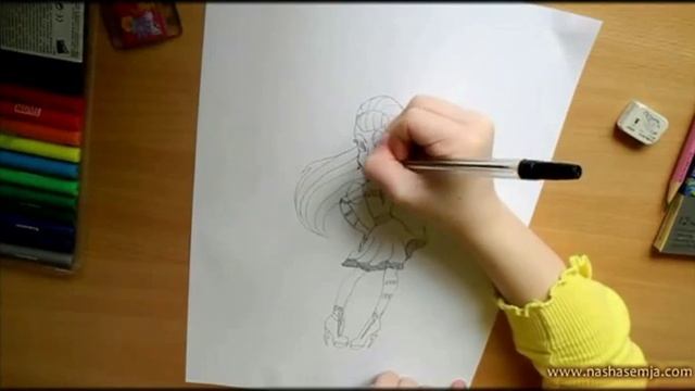 "Френки Штейн" - рисует Маринка (9 лет) смотреть онлайн