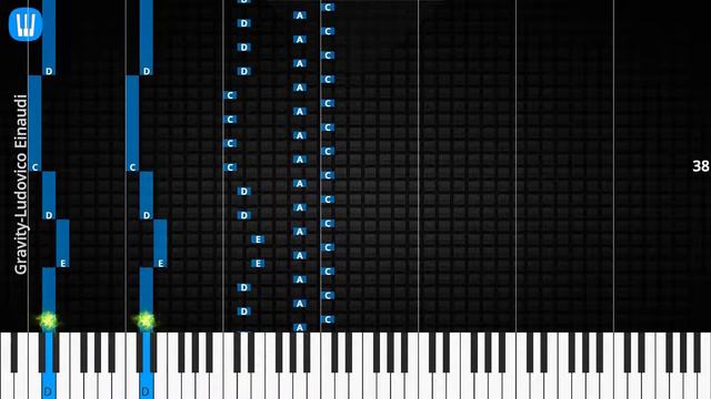 🎹Gravity, Solo & Chord, Ludovico Einaudi, Synthesia Piano смотреть онлайн