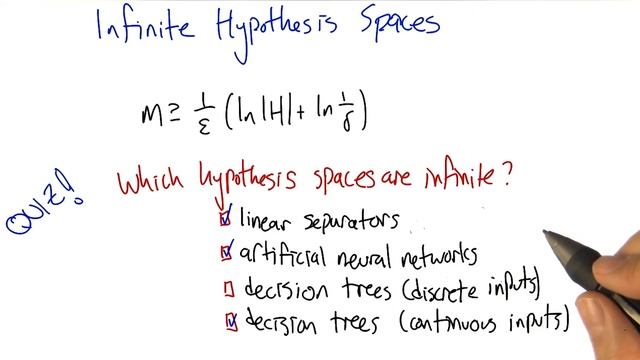 Which Hypothesis Spaces Are Infinite Quiz Solution - Georgia Tech - Machine Learning смотреть онлайн