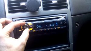 Sony CDX-GT317EE в Peugeot 307 с сабом и без