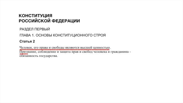 Конституция РФ: статья 2 смотреть онлайн