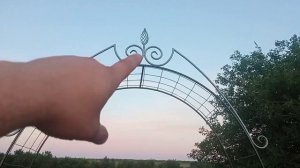 АРКА для РОЗ своими РУКАМИ. Арка для цветов из профтрубы. ХОЛОДНАЯ КОВКА.